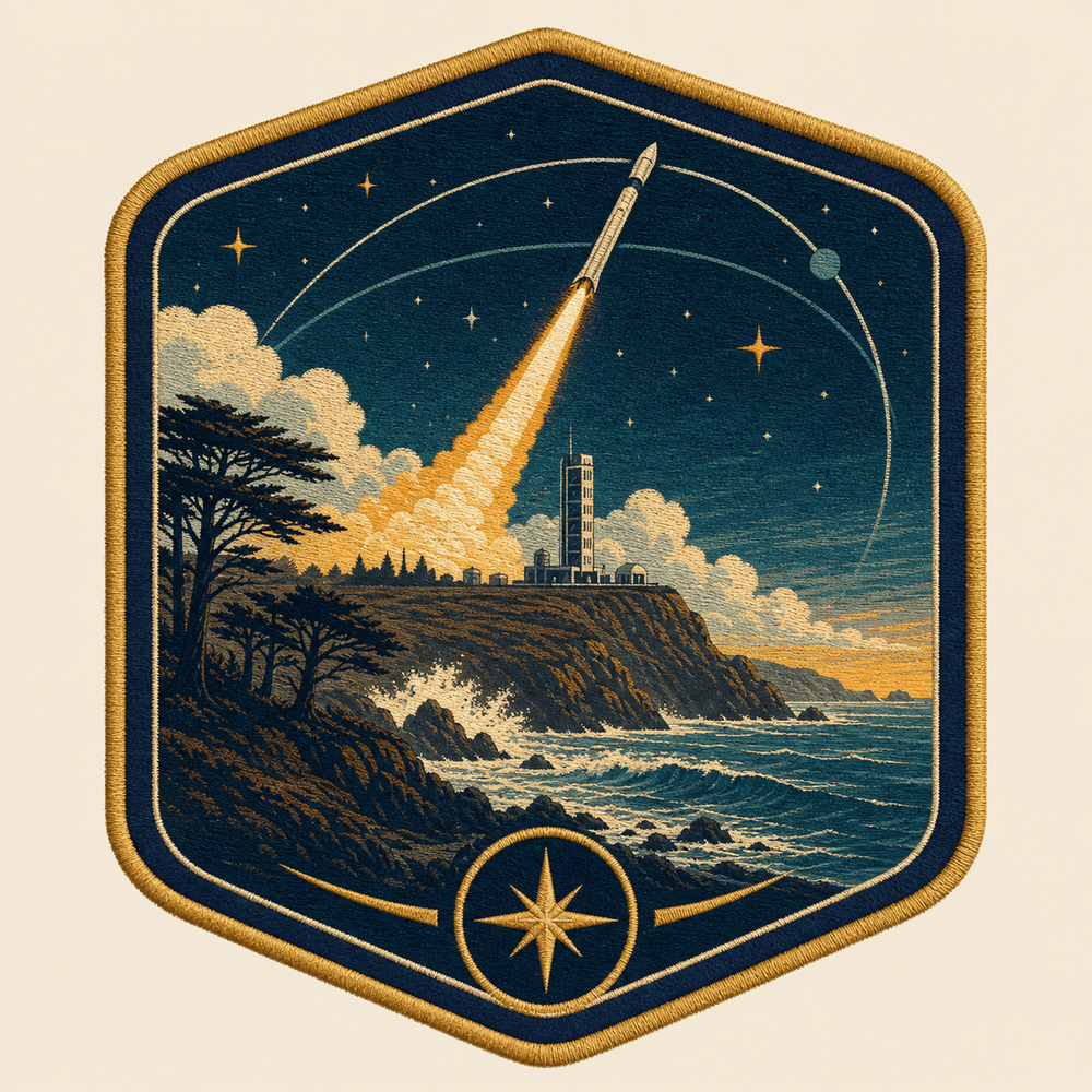 Vandenberg launch site patch badge