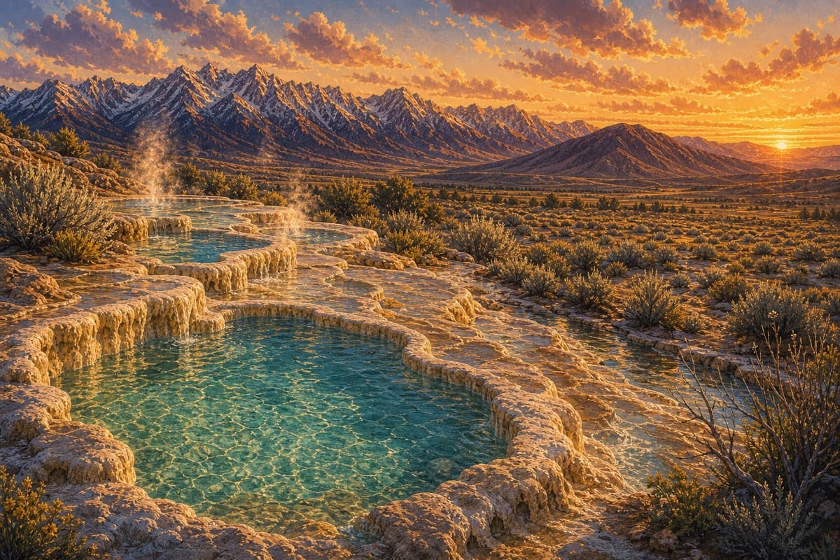 Travertine Hot Springs, Bridgeport, California