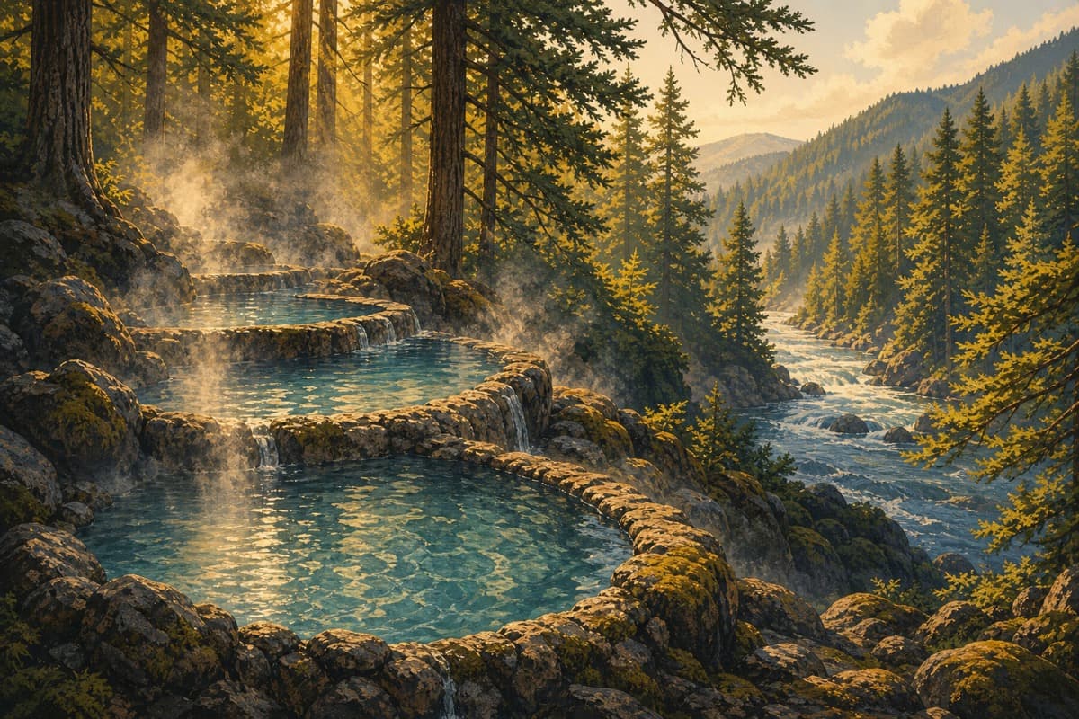 Umpqua Hot Springs, Idleyld Park, Oregon