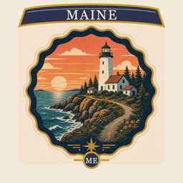 Maine state badge