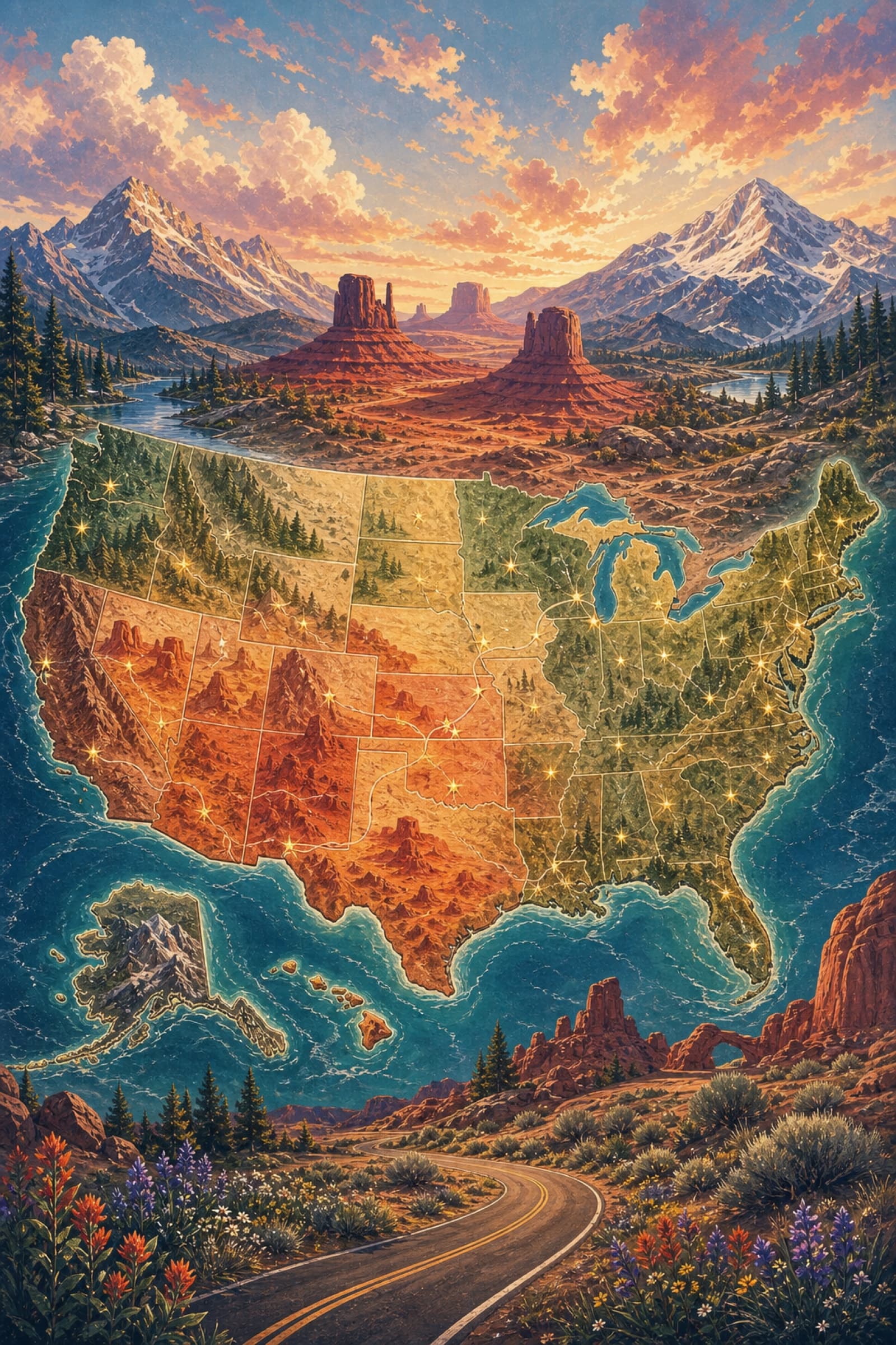 50 States Progress poster preview
