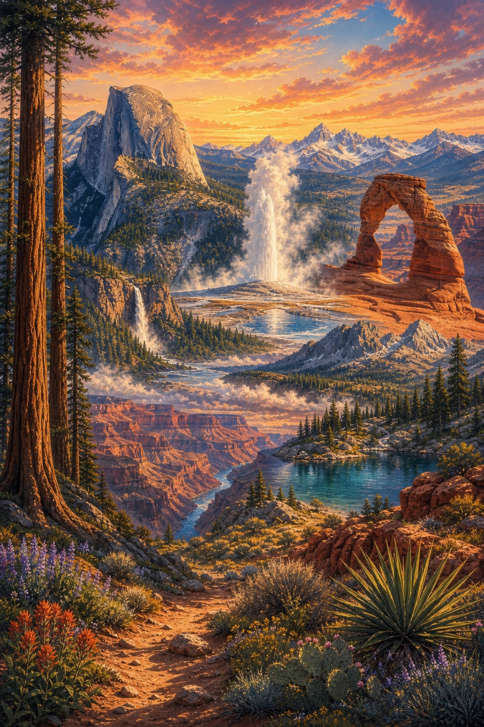 National Parks Passport poster base