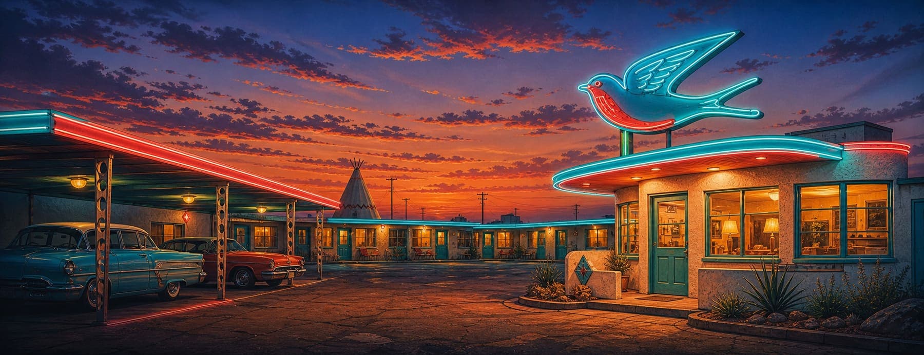 Blue Swallow Motel, New Mexico