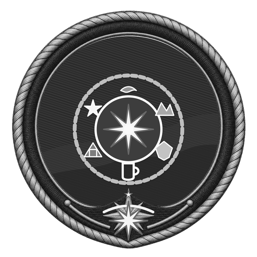 Locked Sampler well-rounded patch badge