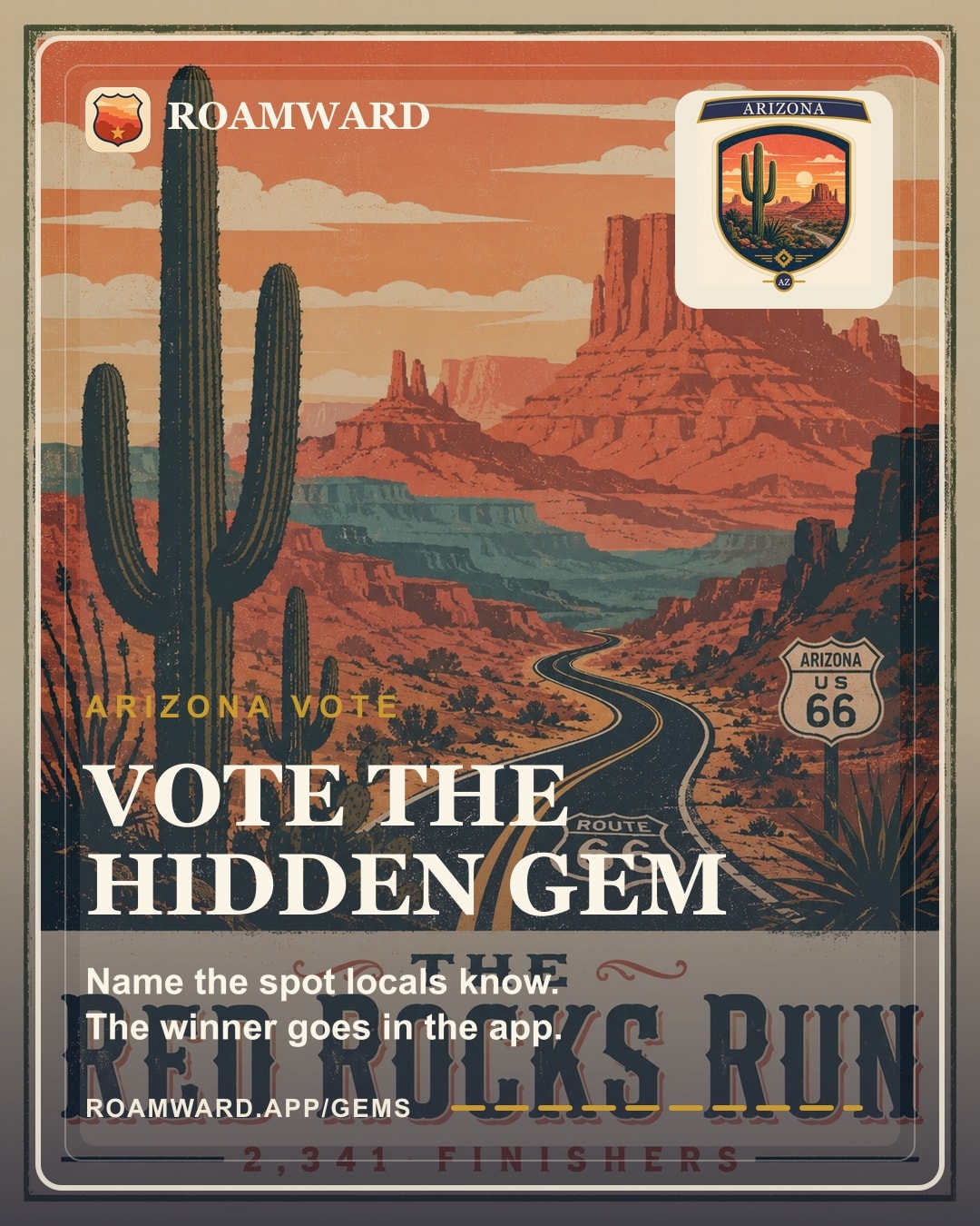 Arizona Gem Hunt campaign card