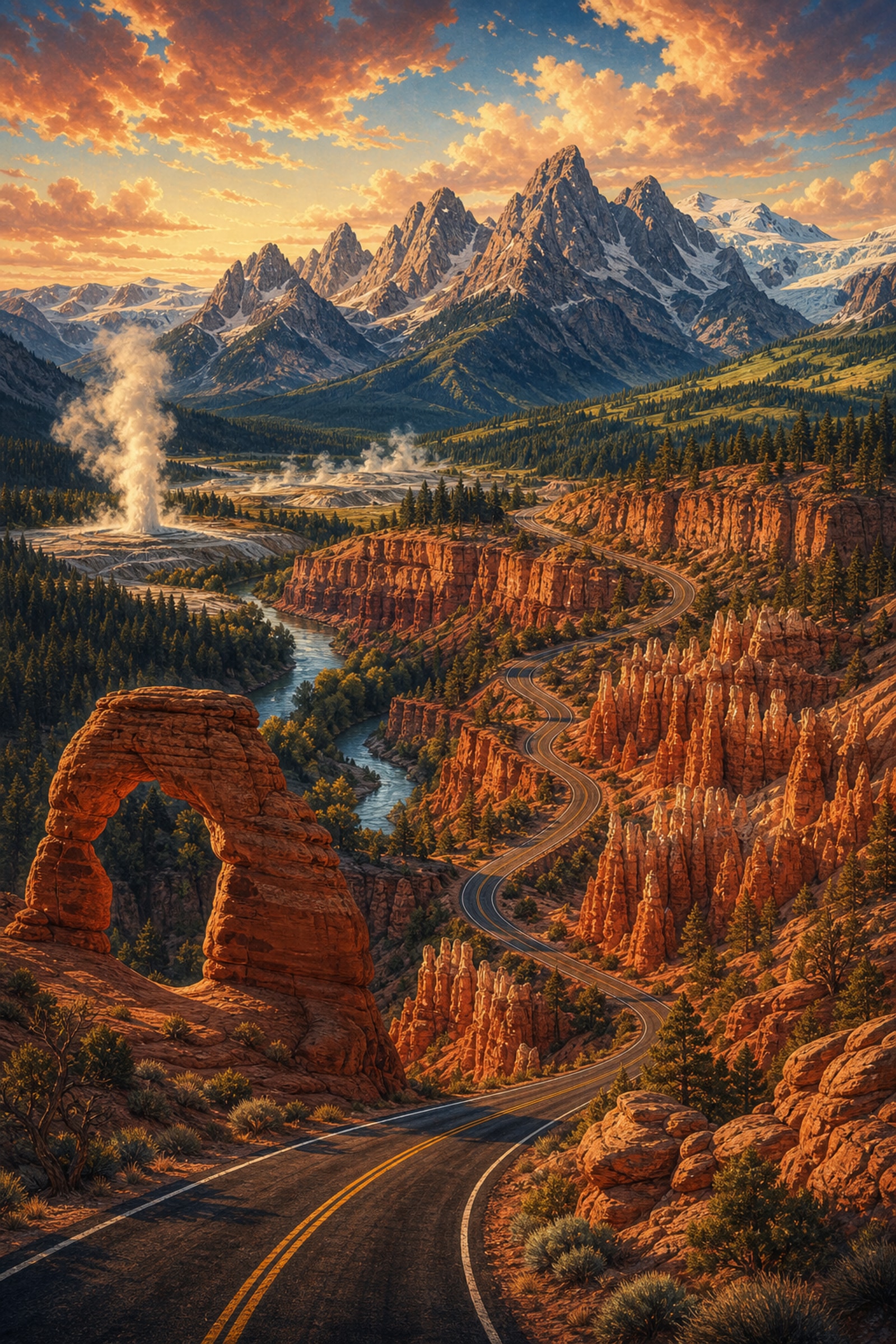 US 89 route art preview